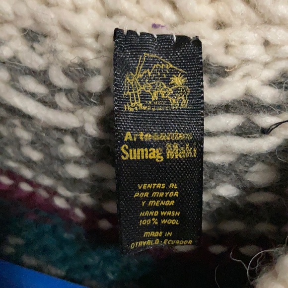Sumag  Maki - Women’s Vintage 100 Percent Wool Sweater - Picture 3 of 5